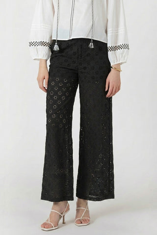 Openwork Embroidery Trouser