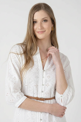 Ls Embroidered Dress