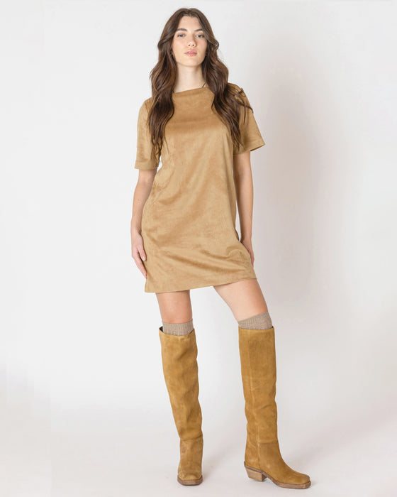 ROBE DROITE EN DAIM 2622005