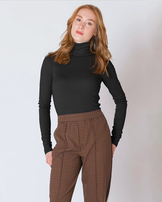 Exposed Seam Turtleneck