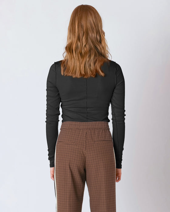 Exposed Seam Turtleneck