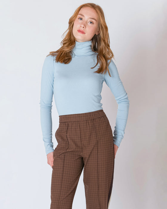 Exposed Seam Turtleneck