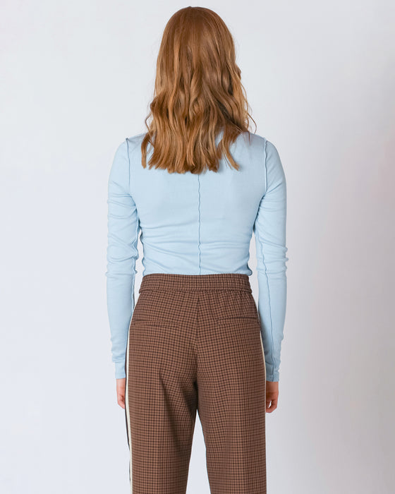 Exposed Seam Turtleneck