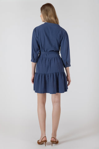 Tiered Belted Dress