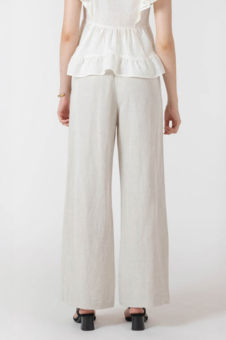 Elastic Waist Linen Pants