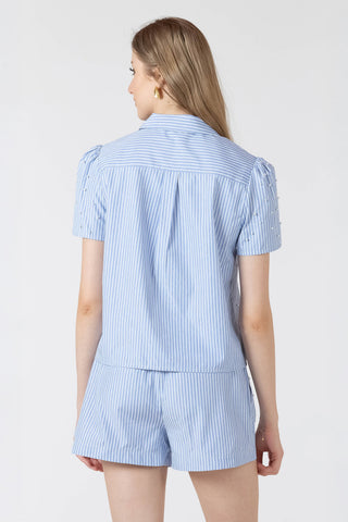 CHAMBRAY/WHITE STRIPE