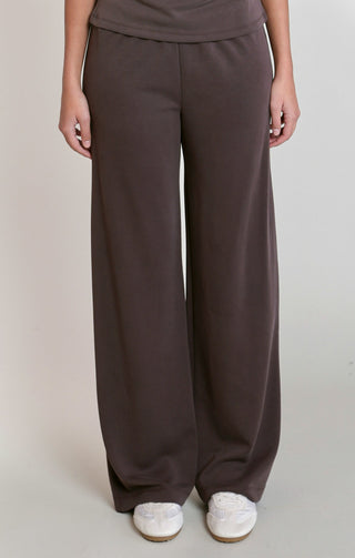 Dex Wide Leg Pants in Soft Brown | Dex Clothing