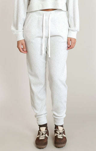 Jogger côtelé doux