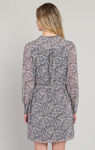 Belted Button Detail Dress