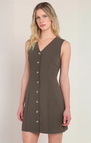 Button-Up Mini Dress
