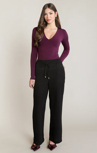 Satin Block Wide Pant