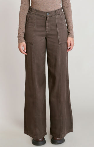 Pantalon large en sergé