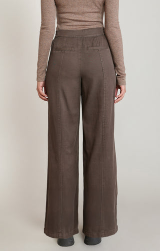 Pantalon large en sergé