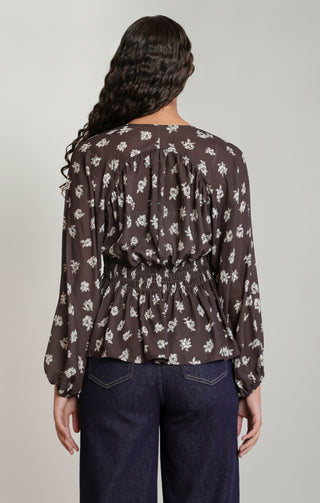 Blouse smockée