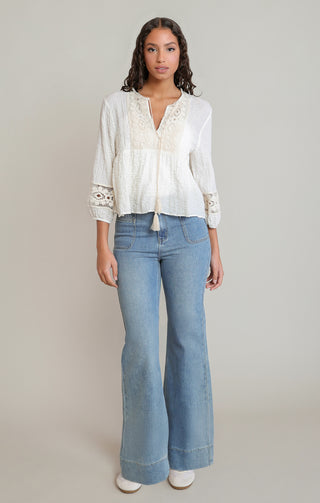Crochet Trim Blouse