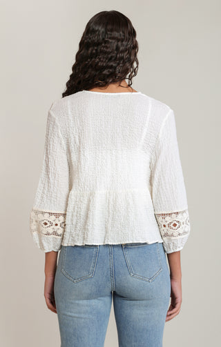 Crochet Trim Blouse