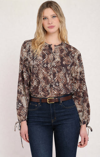Snake Print Blouse