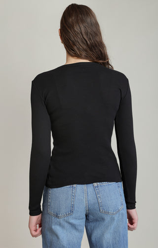 Asymmetric Button Top