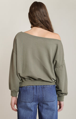Sweat-shirt brodé floral