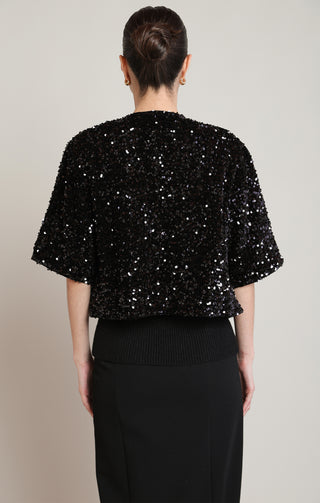 Cardigan à sequins