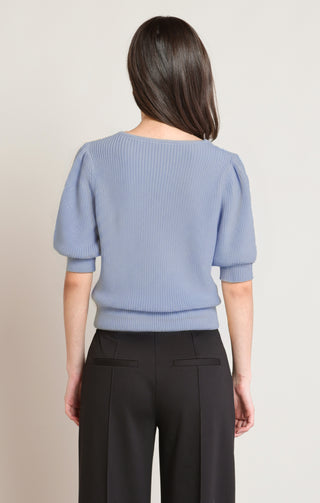 Puffy Sleeve Sweater Top