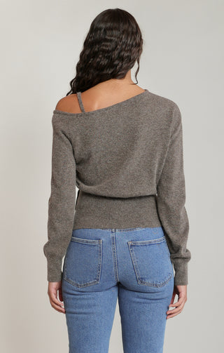 Pull à épaules dénudées