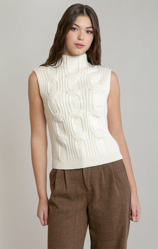 Cable Vest Knit