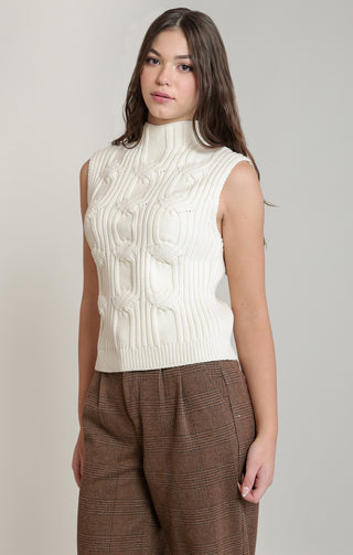 Cable Vest Knit