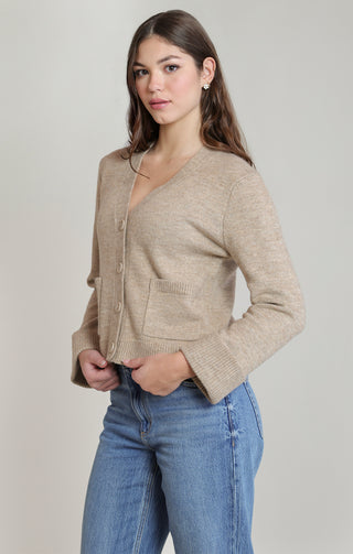 PATCH POCKET CARDIGAN