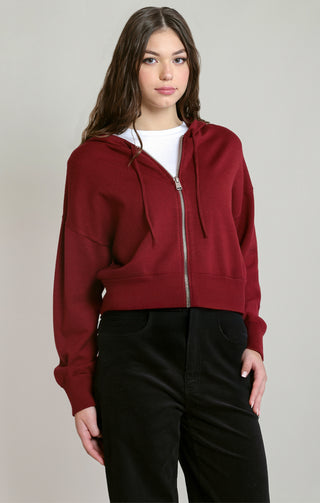 Veste à capuche zippée