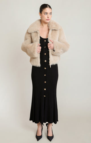Veste en fausse fourrure