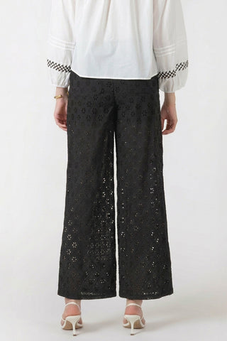 Openwork Embroidery Trouser