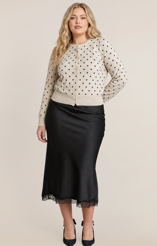 Cardigan à pois