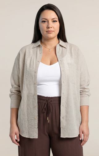 Oversized Textured Shirt